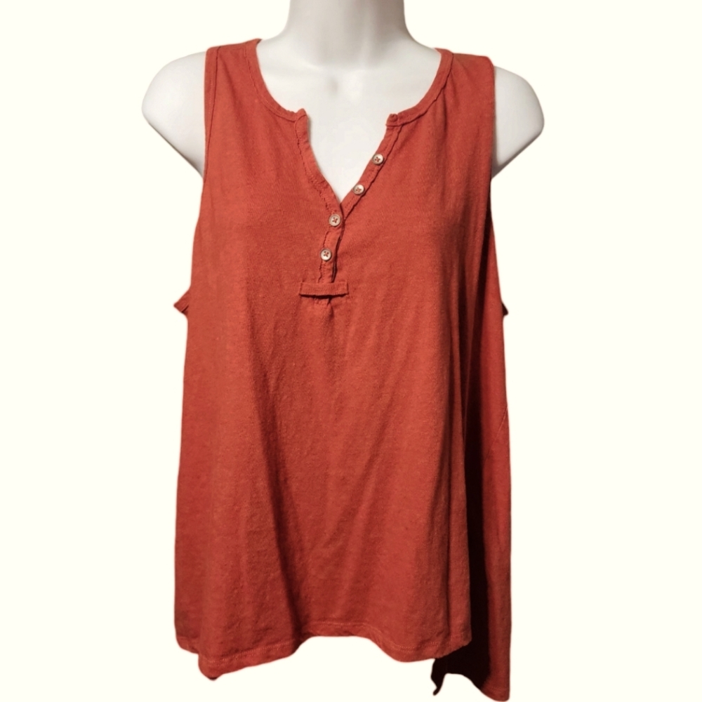 Universal Thread Rustic Orange Brown Tank Top Size XL